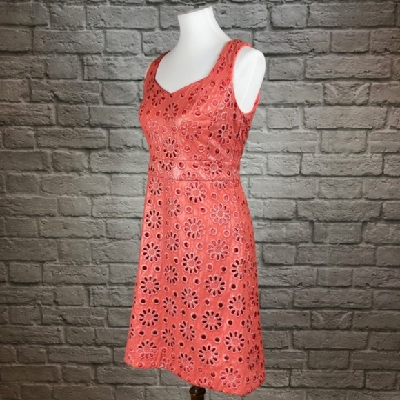 Maeve Anthropologie Coralshine Eyelet Dress - Picture 5 of 7